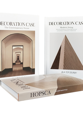 简约现代外文真书样板房软装设计空间陈列书房摆件书柜书架装饰书