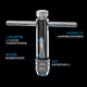 正反可调式 棘轮丝锥扳手绞手丝攻扳手T型加长型丝锥铰手攻丝工具
