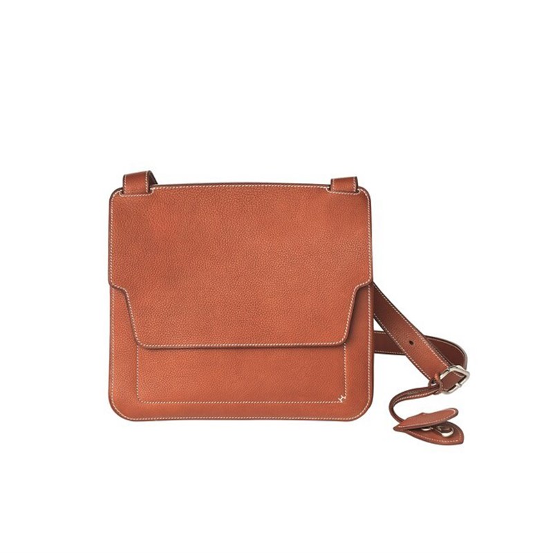 H家 单间斜挎包 手工皮t具制作DIY版型图纸 带斩位标注厚度