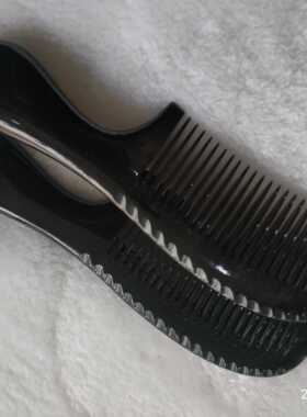 西藏特产 黑色牦牛角梳子 随身携带小梳子 手工制作免费刻字