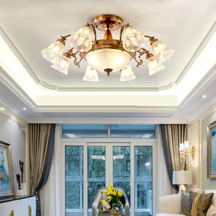 套餐灯饰 温馨浪漫家装 欧式 吊灯大气客厅卧室餐厅玻璃灯具田园风格