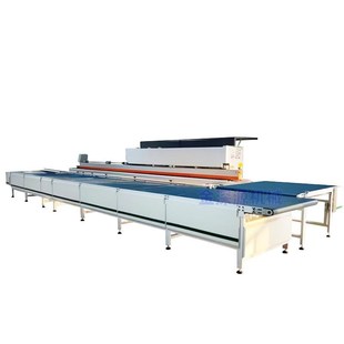 木板家具厂全自动封边机回转线回传台衣柜输送带直角拐弯传送带机