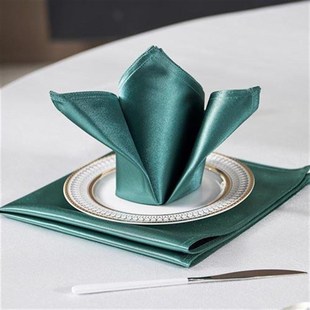 酒店口布高档饭店专用折花餐巾布西餐围脖子小方巾宴会口杯餐布垫