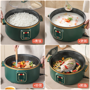 电火锅快煮锅一体锅宿舍学生多功能家用小型电热蒸煮饭炒菜2一3人