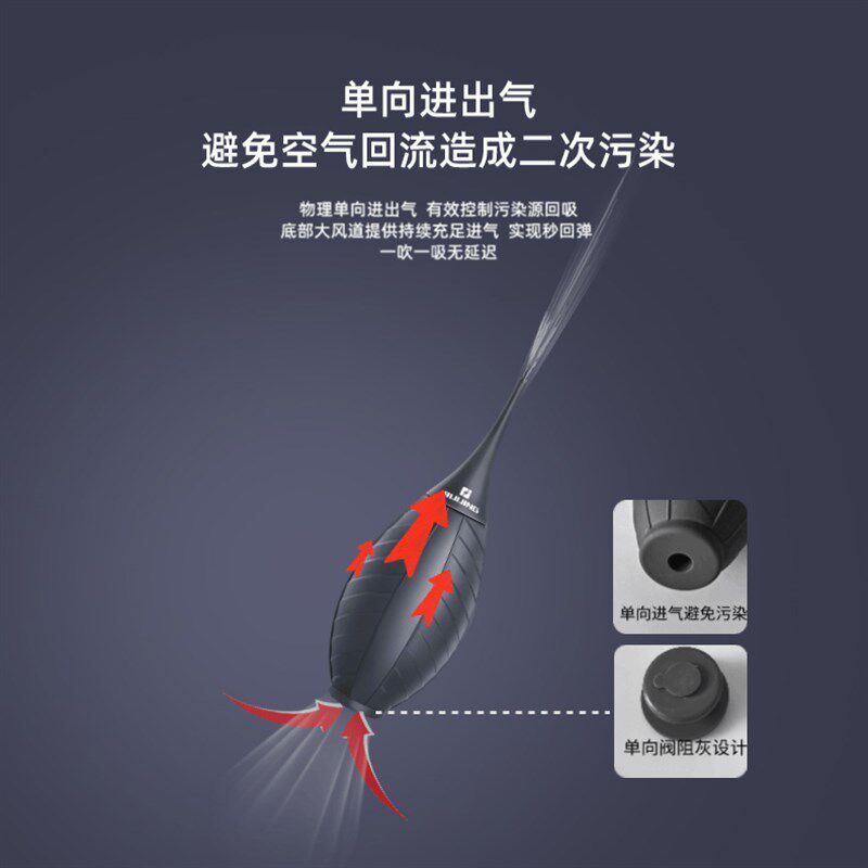 相机清洁气吹CMOS感测器镜头电脑萤幕键盘单向进气软嘴除尘吹气球