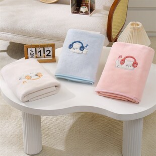 可爱浴巾2025新款女款加大柔软家用吸水洗澡裹巾不易X掉毛速干加