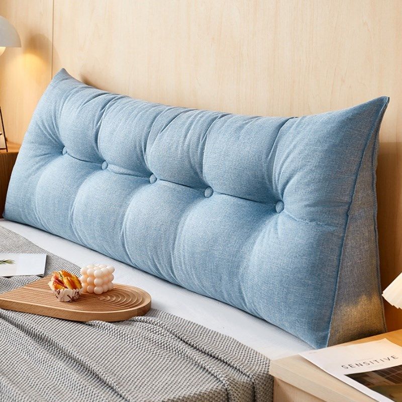 喜梦居现代简约床头靠垫仿亚麻长靠枕大靠背可拆洗床上榻榻米软包,居家布艺,床头靠垫,淘宝优惠券,粉丝福利购,淘宝优惠卷
