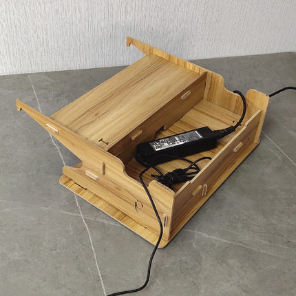 笔记本电脑增高架散热孔书房办公整理置物架桌上好物键盘收纳底座