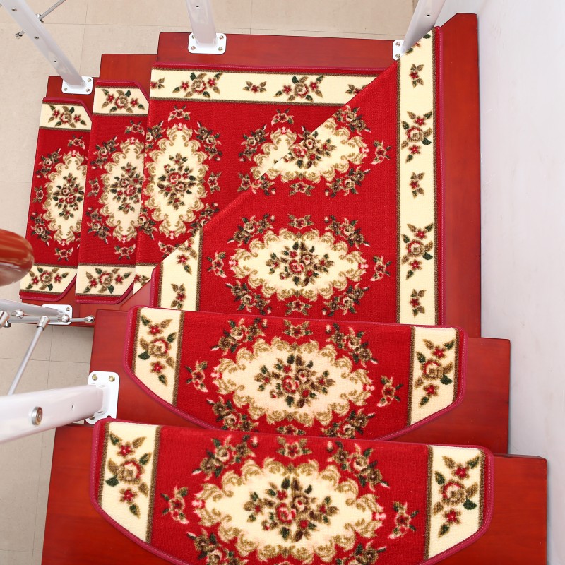 欧式楼梯地毯家用防滑垫免胶y自粘铺满实垫子可定做欧式地毯甩卖