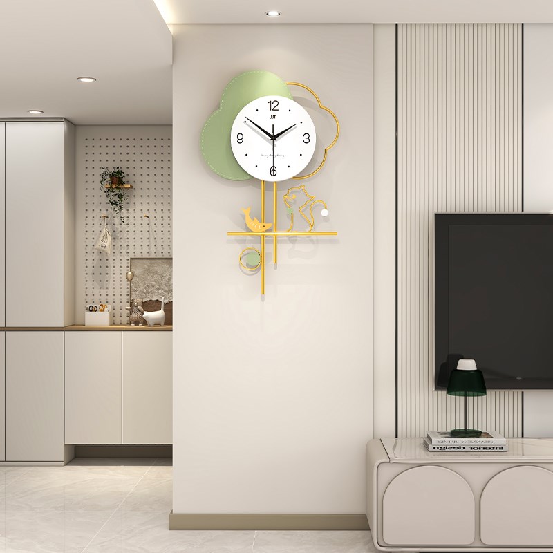 高级装饰a挂钟2025新款时钟挂墙创意客厅现代简约大气网红餐厅钟