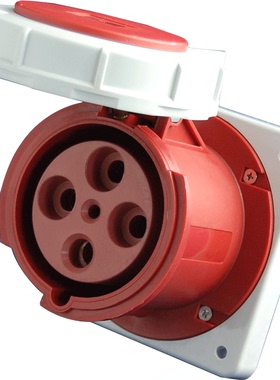 浙江国曼MNIEKNES防水125A工业插头直座MN5532三相五孔3P+N+PE