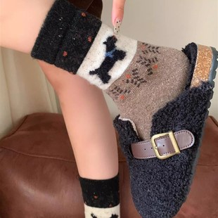 温柔慵懒感拉满 太温暖瞭 费尔岛羊毛袜真 冬天