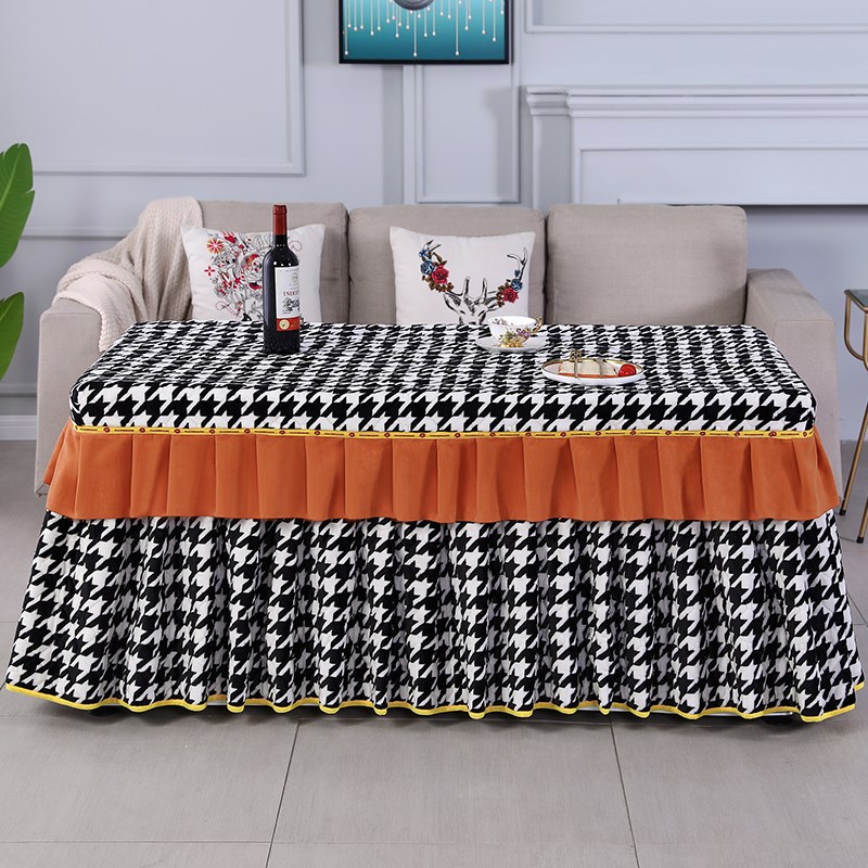 加厚电炉罩套烤火桌罩套20v24新款加绒茶几桌布烤火被长方形烤火