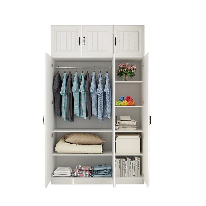 定制欧式阳台储物柜整p体门衣柜现代经济型组合衣柜大容量杂物柜