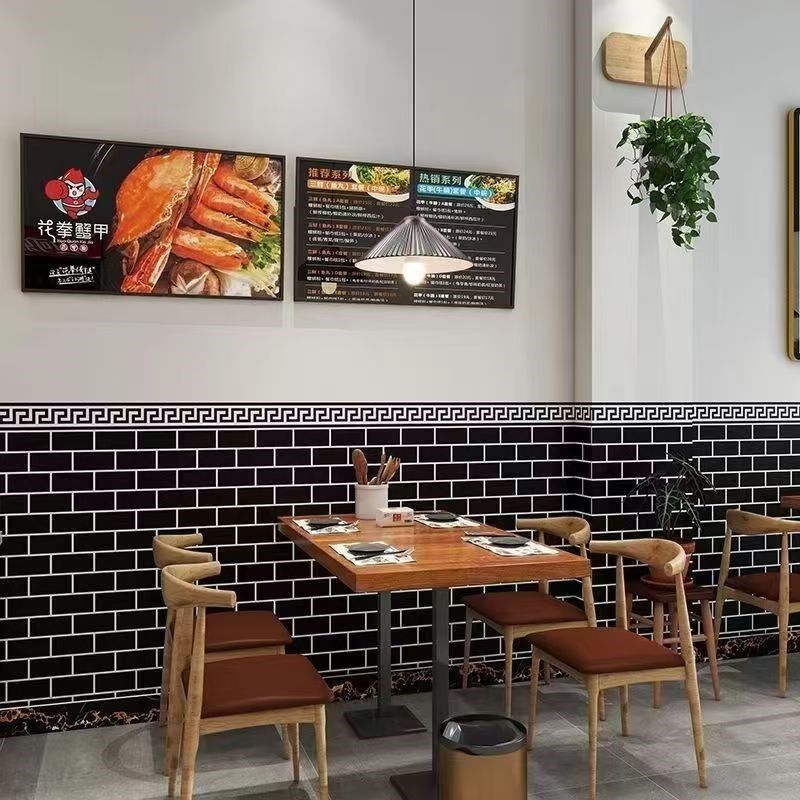 砖墙壁纸店铺装修仿砖墙贴纸w砖纹墙纸自粘防水防潮工业风墙裙墙