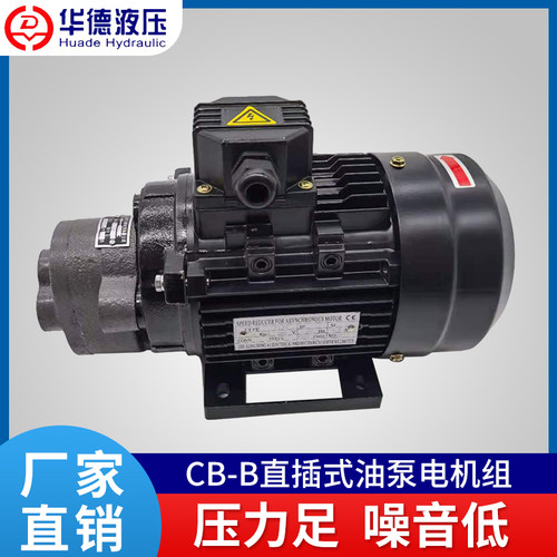 液压油泵电机组CB-B10 0.55KW液压泵总成内轴电机液压站配件系统