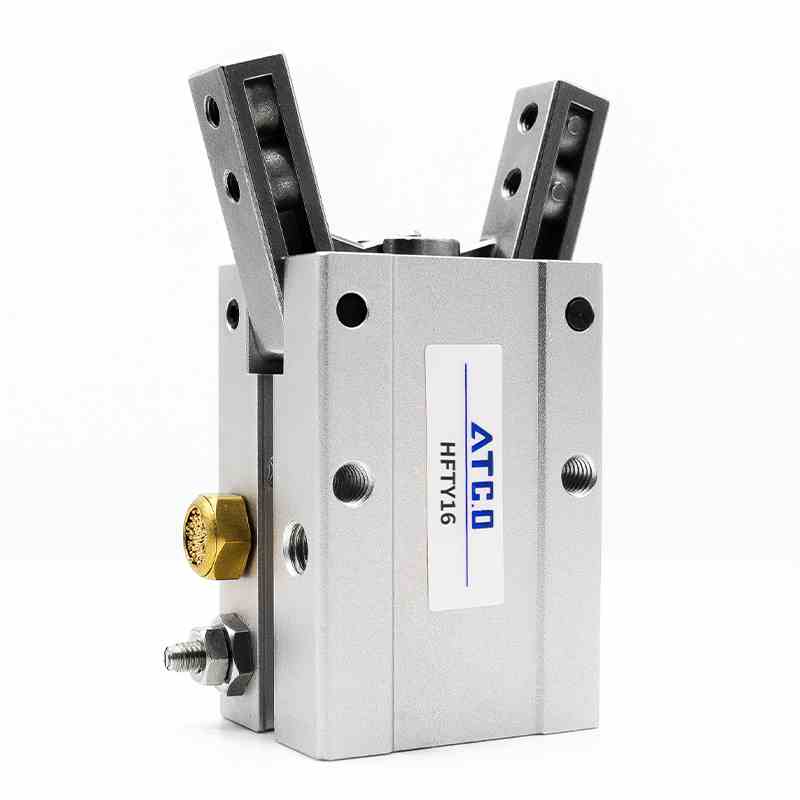 亚德客型气动手指气缸八字夹爪机械手HFY HFTY 6 10 16 20 25 32