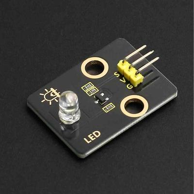 LED灯传感器发光二极管交通信号灯模块 红黄蓝绿白电子积木防反插