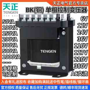 天正BK机床单相隔离控制变压器交流电源380V220v转变220V36V24V铜