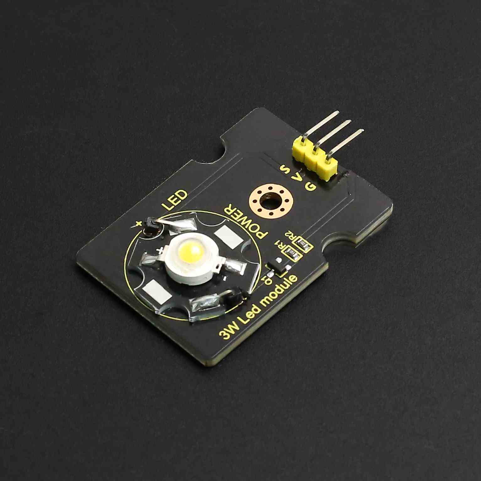 3W大功率LED模块暖白色LED模块兼容arduino micro bit 环保