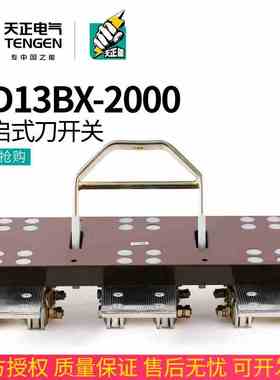 TENGEN天正电气 HD13BX-2000/31刀开关3P总闸刀A隔离开关三相380V