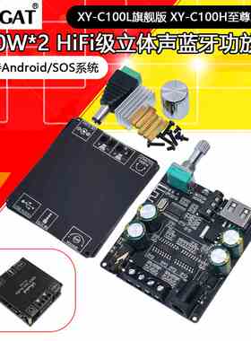 XY-C100H 100W XY-C100L HIFI级立体声蓝牙数字功放板模块TPA3116