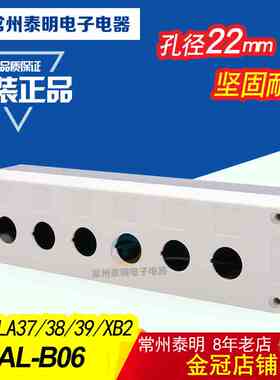 6孔控制开关按钮盒白色XAL-B06  BX6-22 22mm LA37 Y090 LA38 39