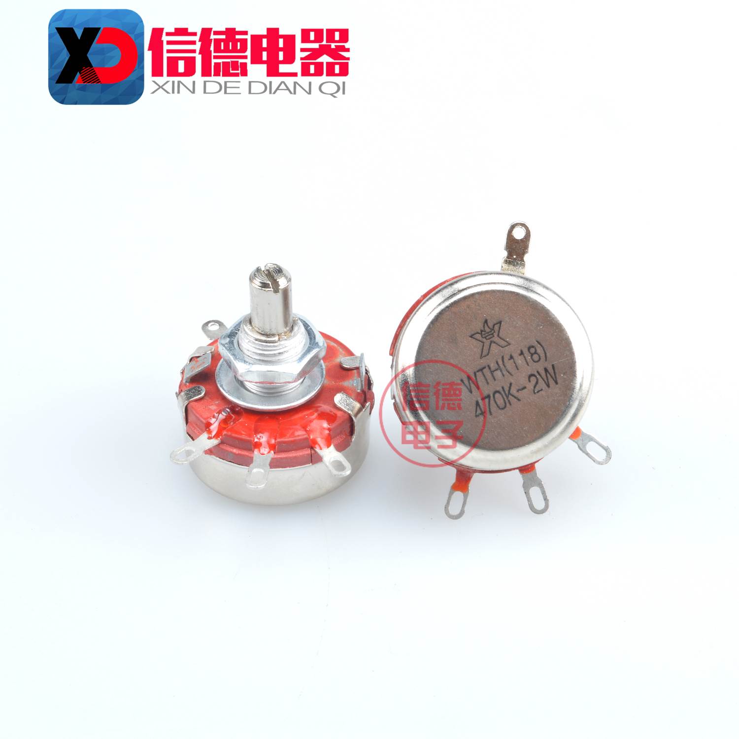 WTH118-1A 2W变频器单圈绕线电位器调速器1k 2K2 4K7 10K开孔10mm