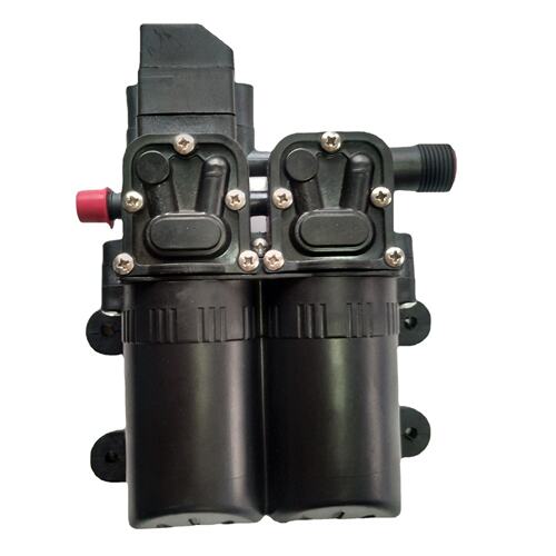 12V100W120W双核动力双泵高压喷雾泵120W智能洗车泵CE认证超压停