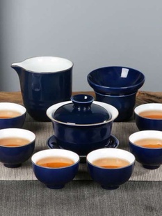 促高档茶具套装 家用茶壶茶杯整w套陶瓷功夫盖碗白瓷泡茶青瓷茶道
