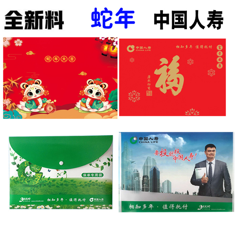 中国人寿保单袋国寿保单袋保险资料袋保单封套文件袋礼品批发包邮