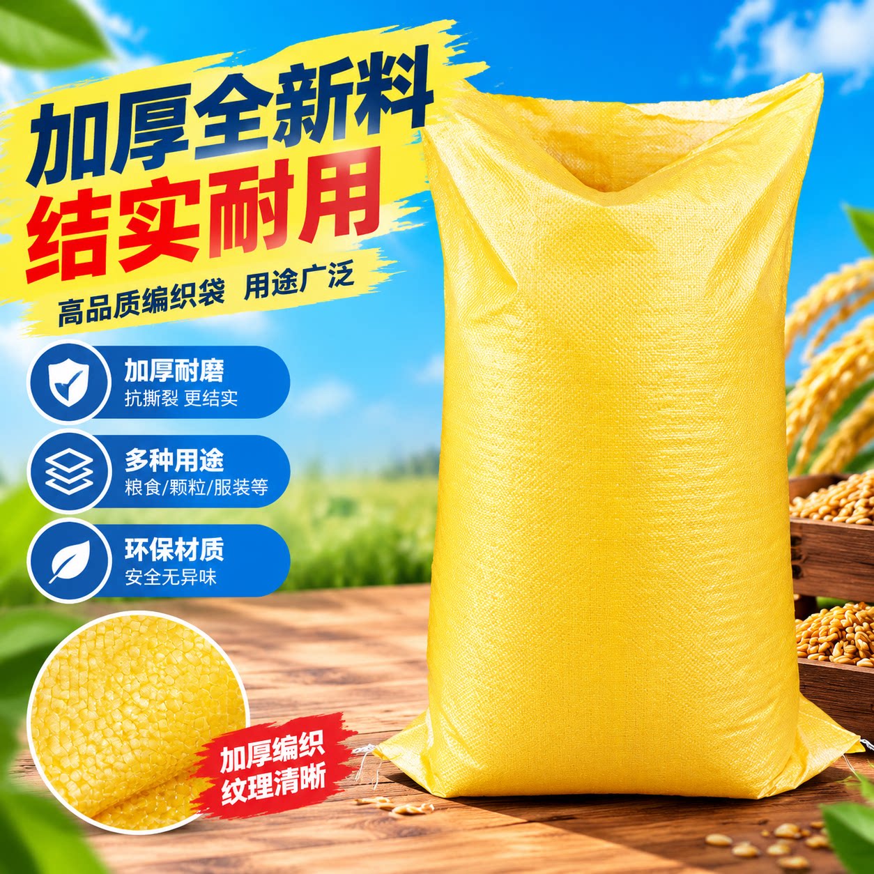 粮食袋玉米饲料装子编织稻专用袋