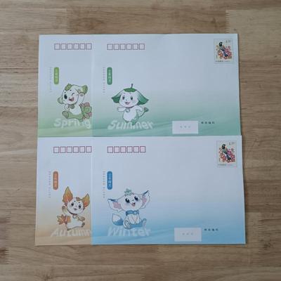 保真邮局信封4.2元邮资封 春夏秋冬精灵信封 挂号信信封 全国通用