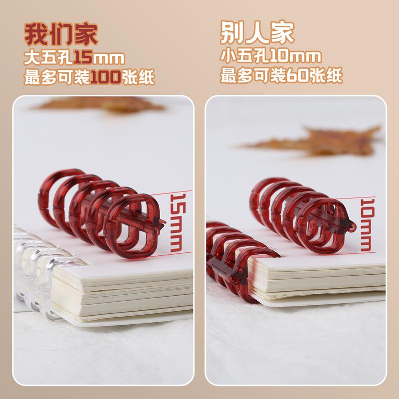 5孔活页扣环夹装订条diy自