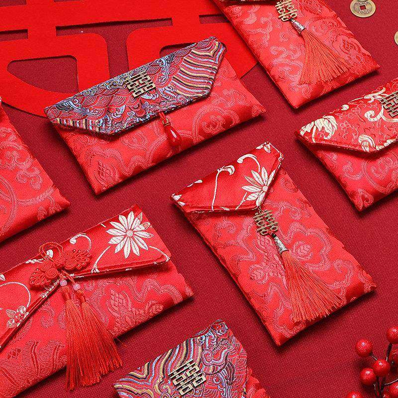高端中式大容量千元红包锦缎刺绣高档改口万元红包袋布艺利是封,节庆用品/礼品,红包/利是封,淘宝优惠券,粉丝福利购,淘宝优惠卷