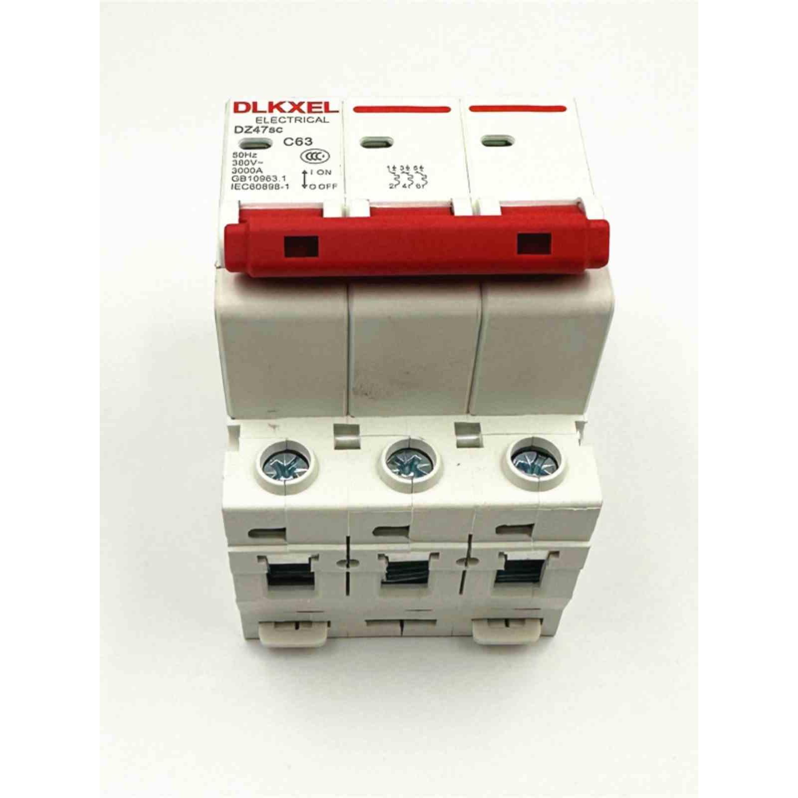 3P C63 DZ47SC  63A空开 断路器 三相空气开关