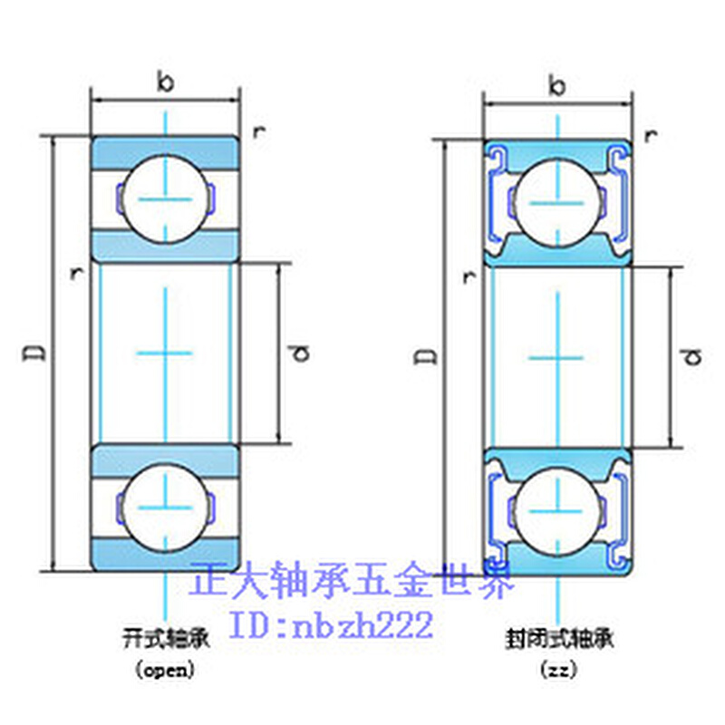 。非标加宽加高轴承 634ZZW4 634W4ZZ