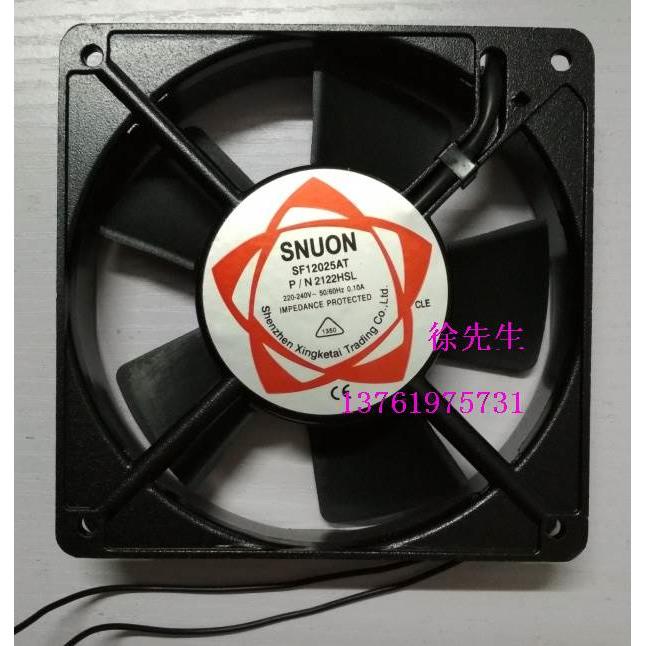 轴流风机 SUNON SF12025AT AC220V 120X25MM 含油散热风扇