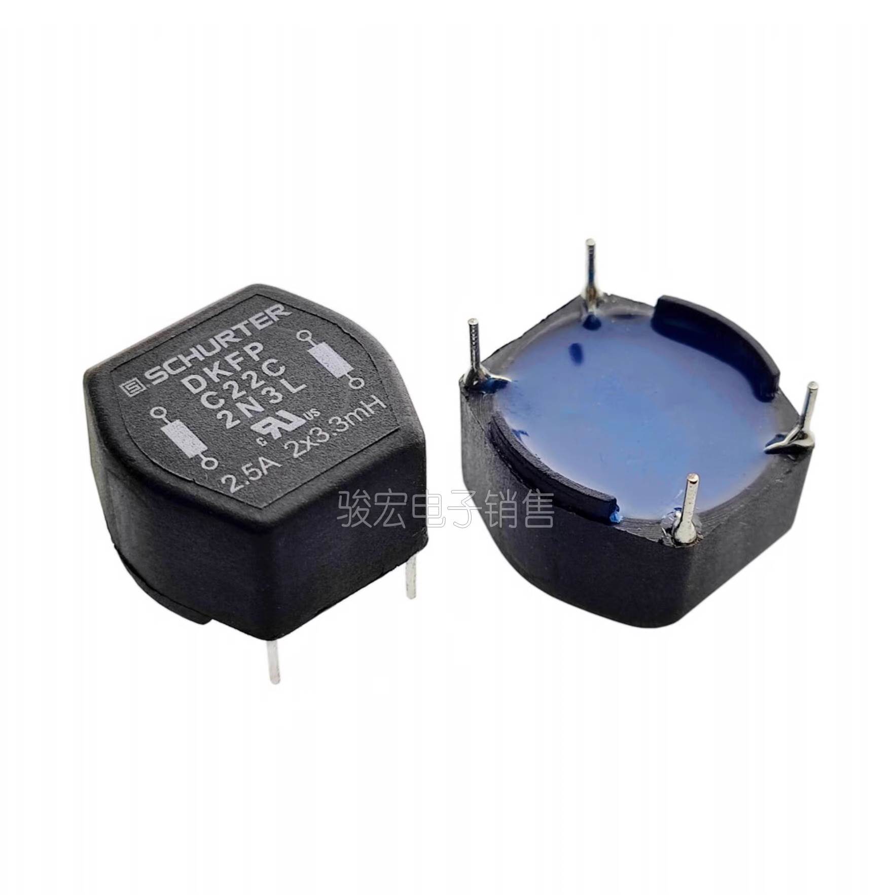 进口替代款 RN114-2.5/02 大电流共模电感 3.3mH 2.5A 电源滤波器