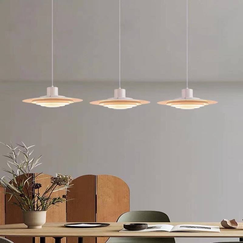 北欧简约吧台餐厅铝材多层丹麦Ph5吊灯设计师卧室样板房飞碟吊灯