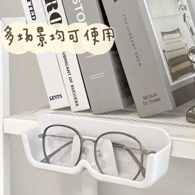 简约防压壁挂眼镜收纳架浴室床头墨镜太阳镜近视镜陈列置物架子