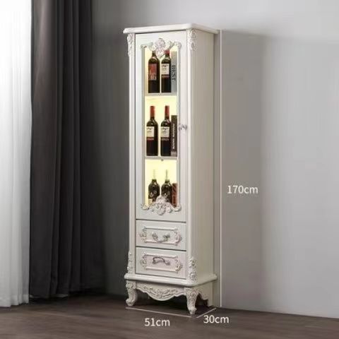 欧式家用吧台红酒柜多功能现代厨房客厅餐边柜法式新款实木旁柜
