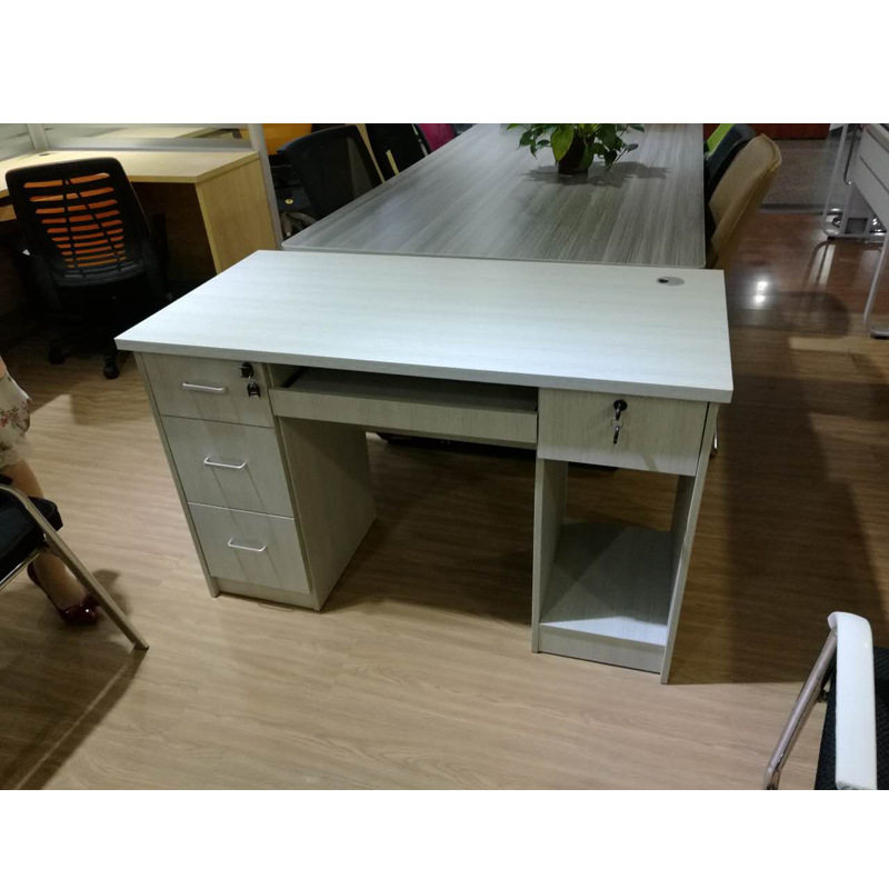 昆明办公家具 现代简约单人办公桌椅 电脑桌带锁员工桌厂家直销