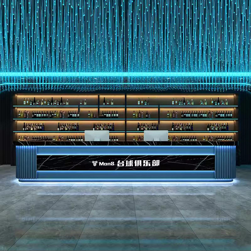 工业风电竞酒店舞蹈室前台网咖收银台台球厅酒吧吧台健身房接待台
