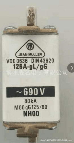 JEAN MULLER NH00 125A ~690V M00gG125/69 200A 250A 100A熔断器