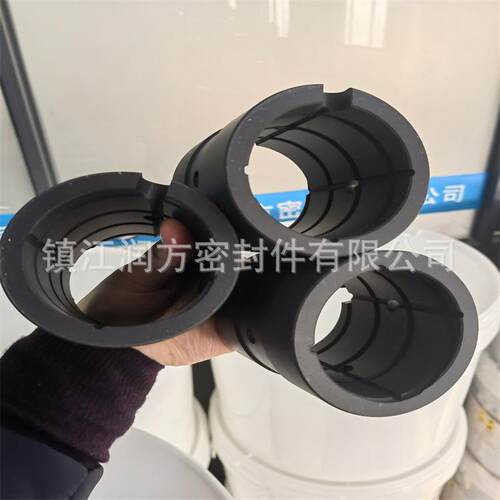 供应聚四氟乙烯填充碳纤维RPTFE导向套四氟耐磨套四氟管套