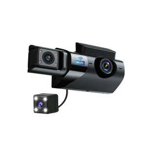 3-camera high-definition 1080p G-Sensor car dashboard DVR