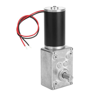 直流涡轮蜗杆减速电机12V 8mm出轴高扭力减速电动齿轮箱反向电机