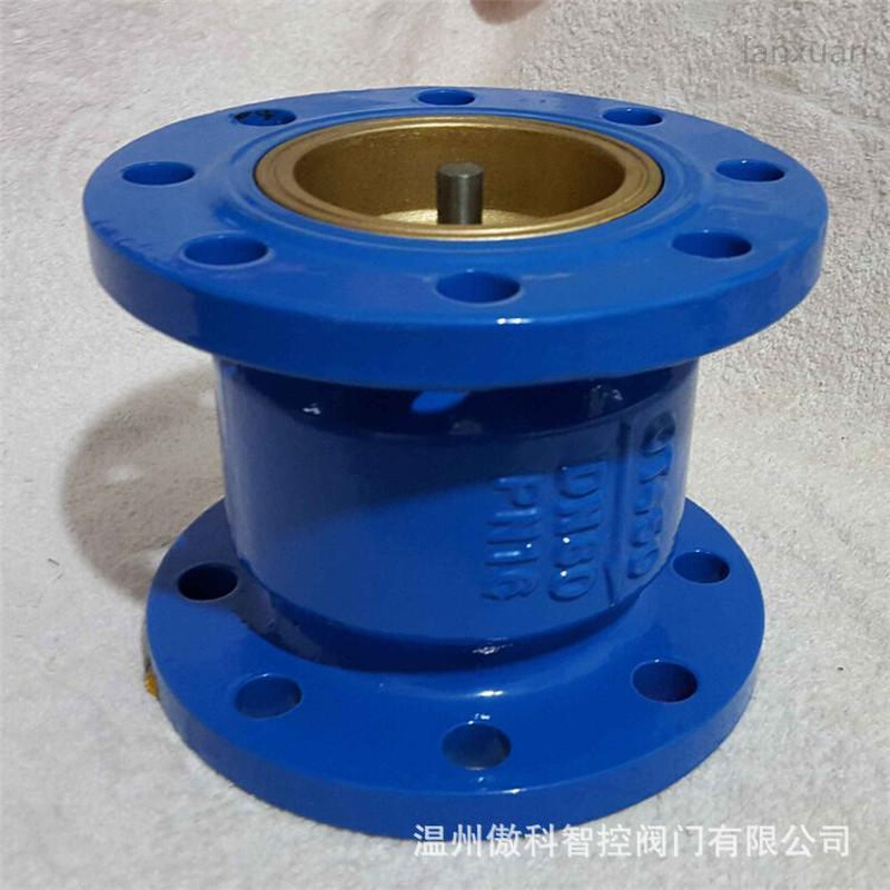 H41X-16C 立式消声止回阀 法兰止回阀 单向阀水泵立式逆水阀 DN80