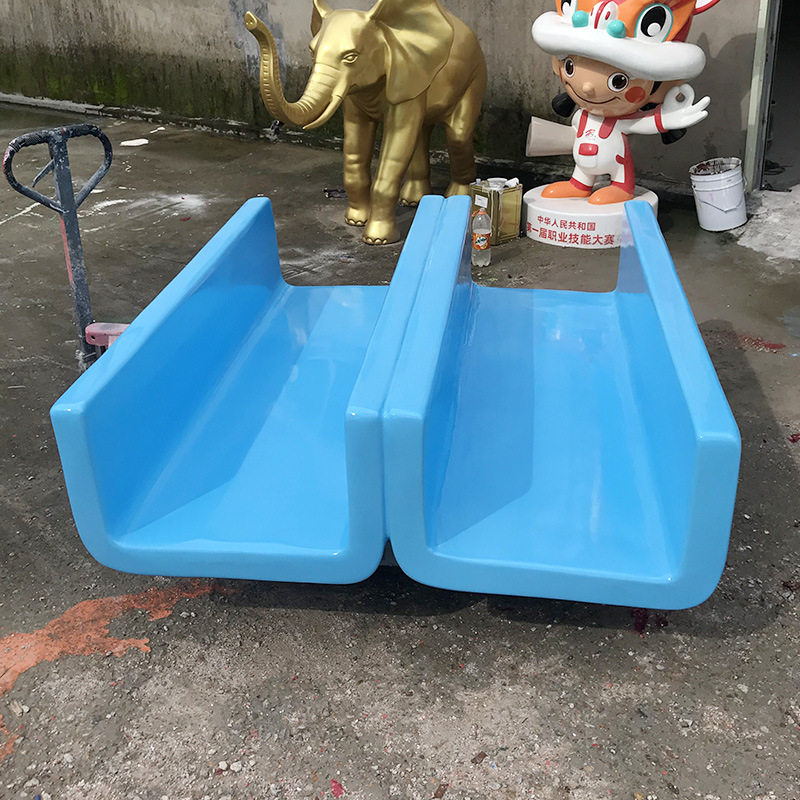 户外玻璃钢儿童滑梯雕塑